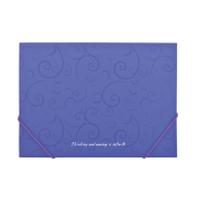 Папка А4 на резинках BAROCCO фиолетовый