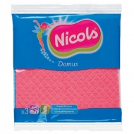 Салфетка-губка NICOLS 3шт Домус