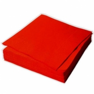 Салфетки столовые 33*33 (50шт)красные Силкен