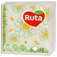 Салфетки столовые 24*24 (50 шт) РУТА
