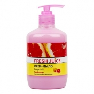Мыло-крем FRESH JUICE 460 мл с увлажняющим молочком Grapefruit (грейпфрут)