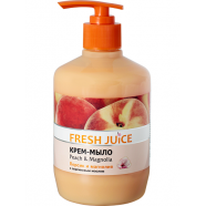 Мыло-крем FRESH JUICE 460 мл с глицерином Peach&Magnolia (персик и магнолия)