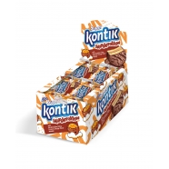 Печенье Super Kontik с начинкой маршмеллоу с ароматом какао и апельсина,30 г