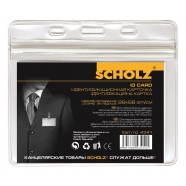 Бейдж пiдвiсний,гориз.,РVC, 250 мкм, 105х70мм,4341, Scholz