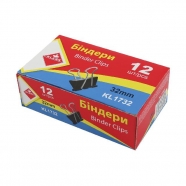 Биндеры черные 32 мм 12шт.1732 KL