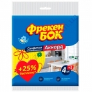 Серветка-губка Гідра целюлозні АККОРД 4+1шт 16*16 ФБ 3924 90 00 10/
