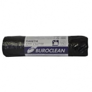 Пакет д/сміття 160л/10шт.24мк міцні Buroclean чорні вітч 3923/