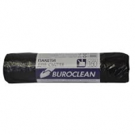 Пакет д/сміття 160л/10шт.24мк міцні Buroclean чорні вітч 3923/