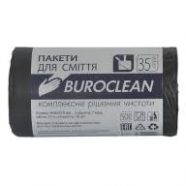 Пакет д/сміття 35л/50шт. 8мк Buroclean чорні вітч 3923/іоу+4820 90 00 00/іоу