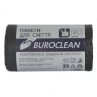 Пакет д/сміття 35л/50шт. 8мк Buroclean чорні вітч 3923/іоу+4820 90 00 00/іоу