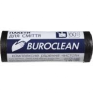 Пакет д/сміття 60л/20шт.21мк міцні Buroclean чорні вітч 3923/