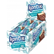 Упаковка печива Konti Super Kontik маршмелоу зі смаком ванілі 24 х 30 г