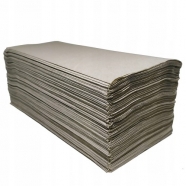 Рушники паперов BASIC сірі мак.1-шар. V-скл. 22,5х22,5см 4000л (20 пач/ящ) Тіша 4818 20 99